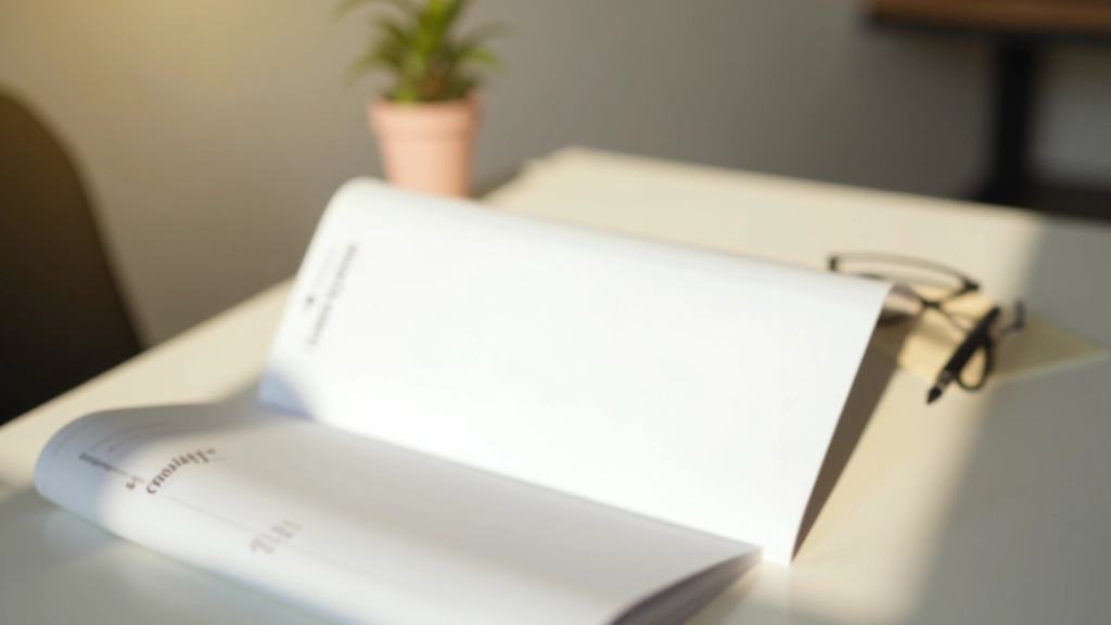 Professional workspace with financial planning materials, notebook, and pen on desk showing commitment to learning